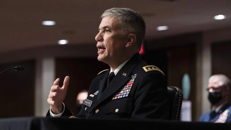 Gen. Paul M. Nakasone, Director of United States National Security Agency, speaks during a hearing on the “United States Special Operations Command and United States Cyber Command” with the Senate Armed Services Committee on Capitol Hill in Washington DC on March 25th, 2021.