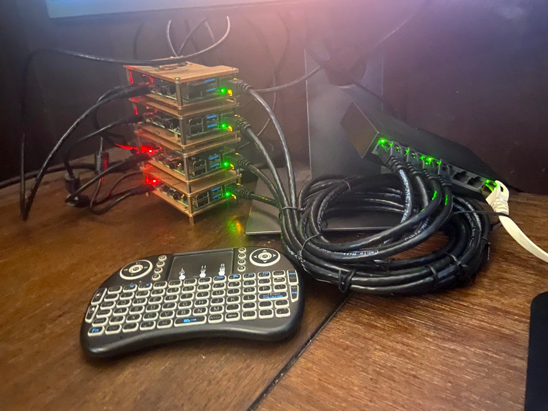 Raspberry Pi 4 Tower - Completed - Connected
