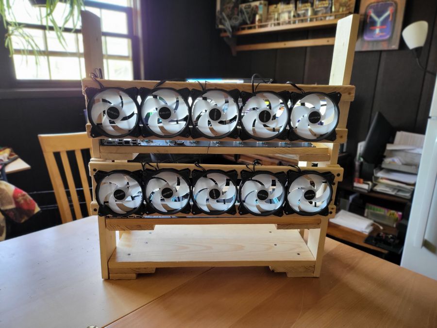 New Dual layer Crypto Mining Rig