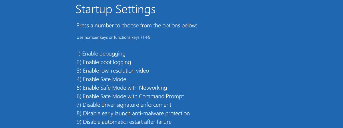 Windows Safe Mode Boot - Network Support