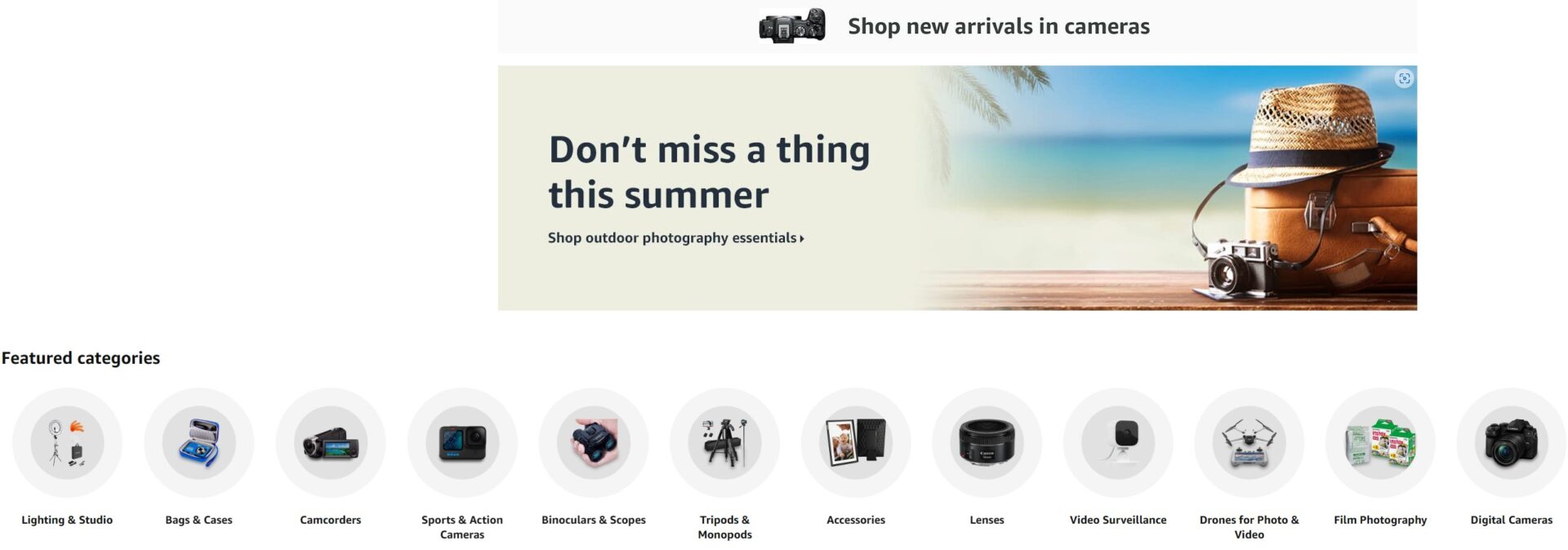 Amazon Summer Promo - Camera Gear 2023 Sale
