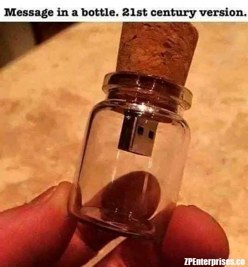 USB - Message in a bottle