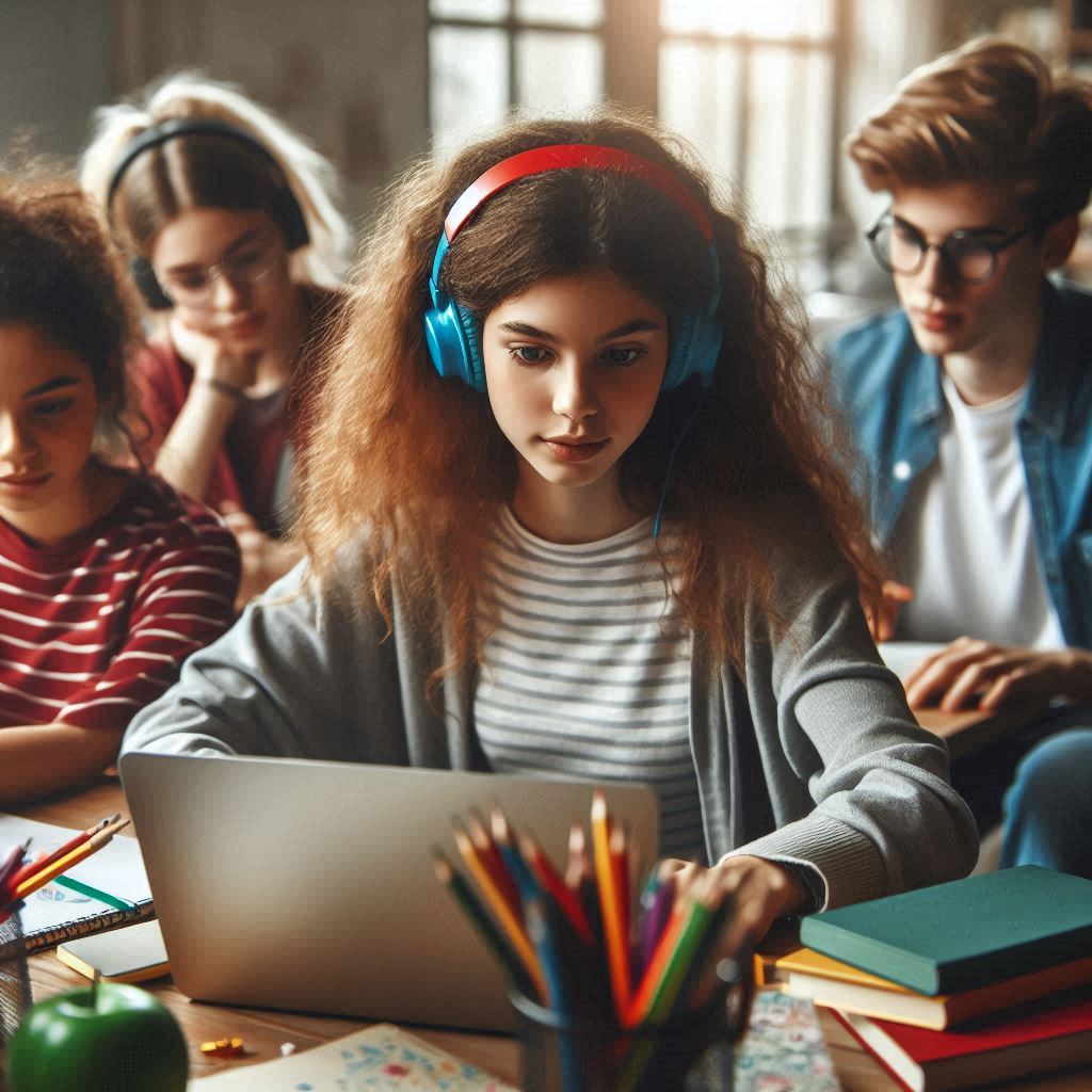 Teen -Computer user